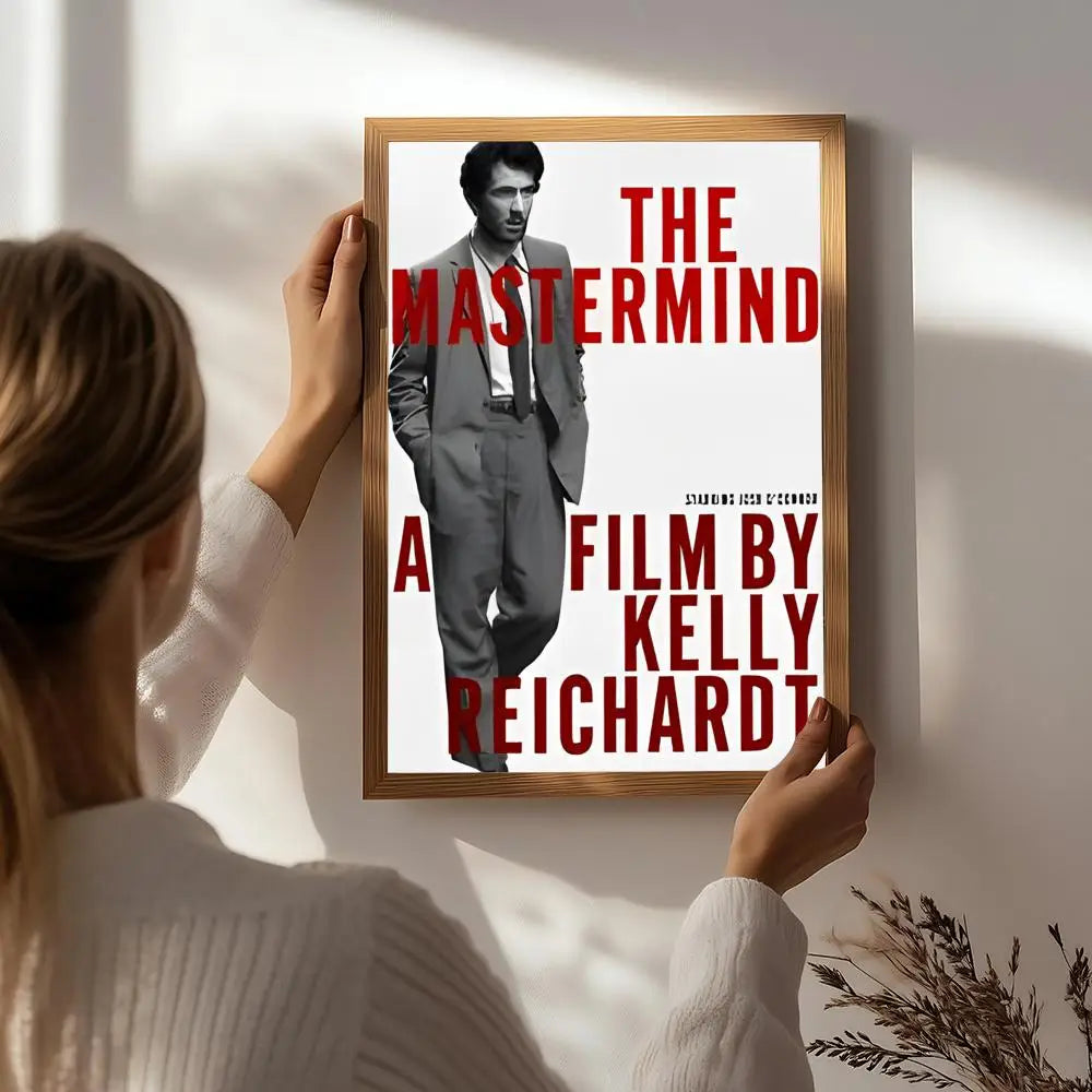 Movie T-The Mastermind Poster HD Self Adhesive Waterproof Wall Art Ideal for Home Office Dorm Bedroom Great Gift Peaceful Pleasures Health and Wellness White9 50X70cmNoframe