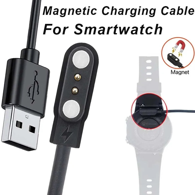 Magnetic USB Charging Cable for HW12 HW16 HW21 Smartwatch Peaceful Pleasures Health and Wellness