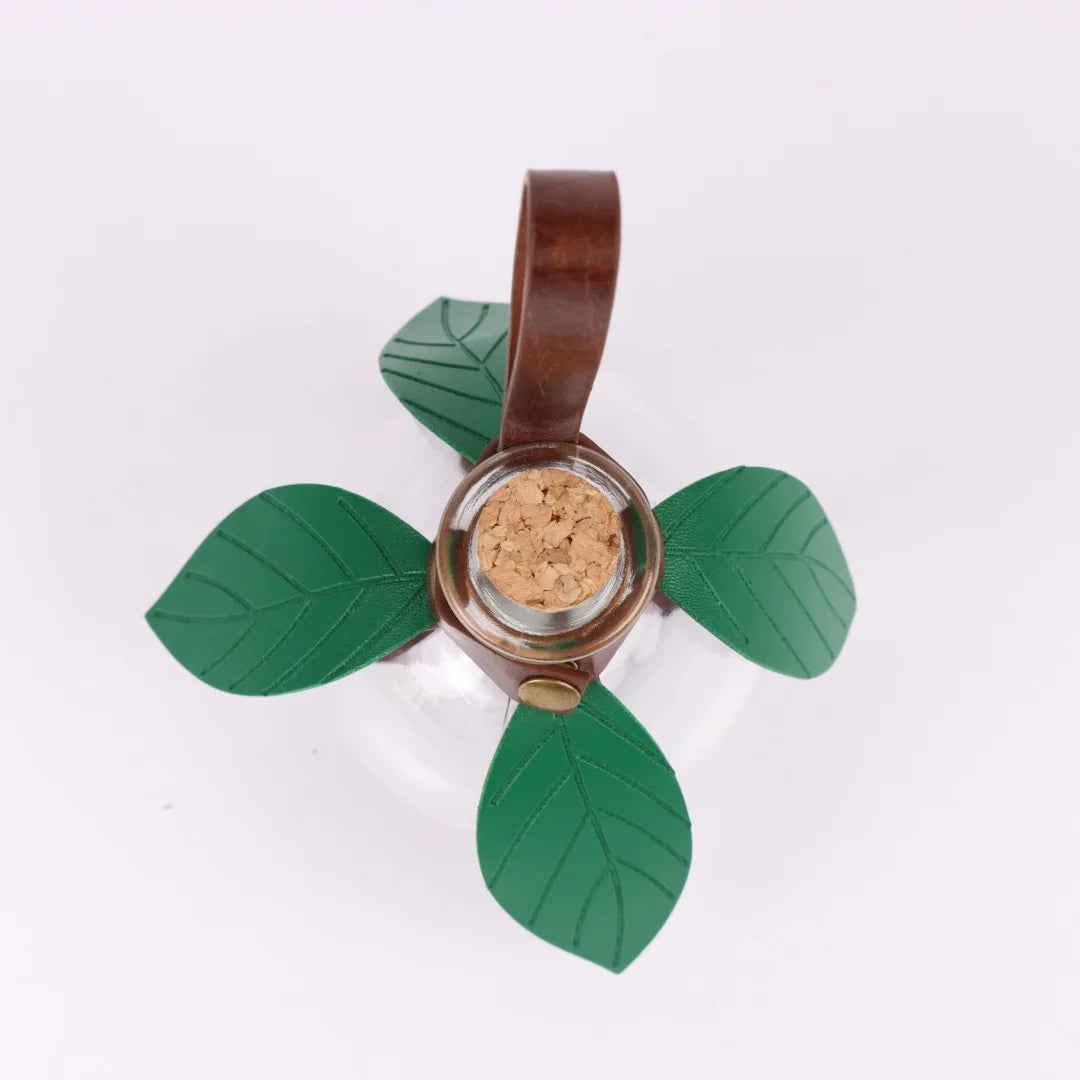 Renaissance Halloween Cosplay Belt Elf Leaf Leather Cover Potion