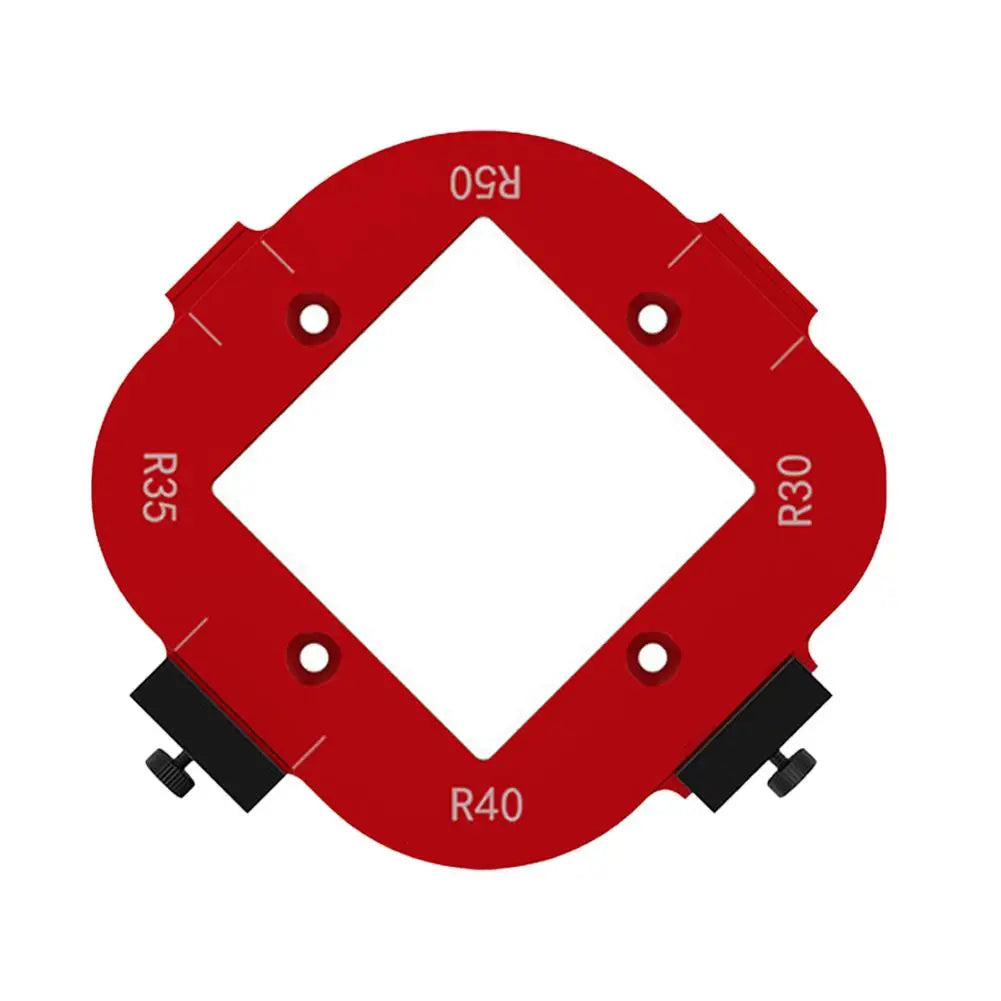 R10-R50 Router Corner Radius Template For Woodworking Positioning Mold Board Arc Cutting Radius Jig Tool Peaceful Pleasures Health and Wellness 30 to 50R