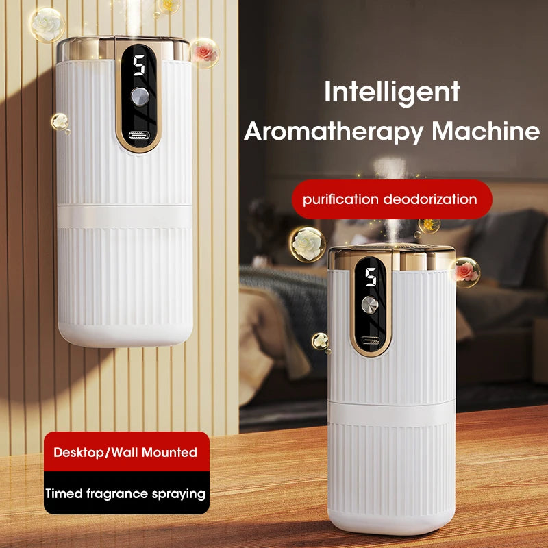 Rechargeable Mini Essential Oil Aroma Diffuser 5-Gear Large Mist Aromatherapy Air Humidifier Air Freshener for Home Car Peaceful Pleasures Health and Wellness