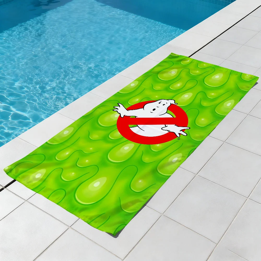 Ghostbusters Anime Quick-Dry Beach Towel | Soft Pool & Travel Quick-Dry Beach Towel Peaceful Pleasures Health and Wellness