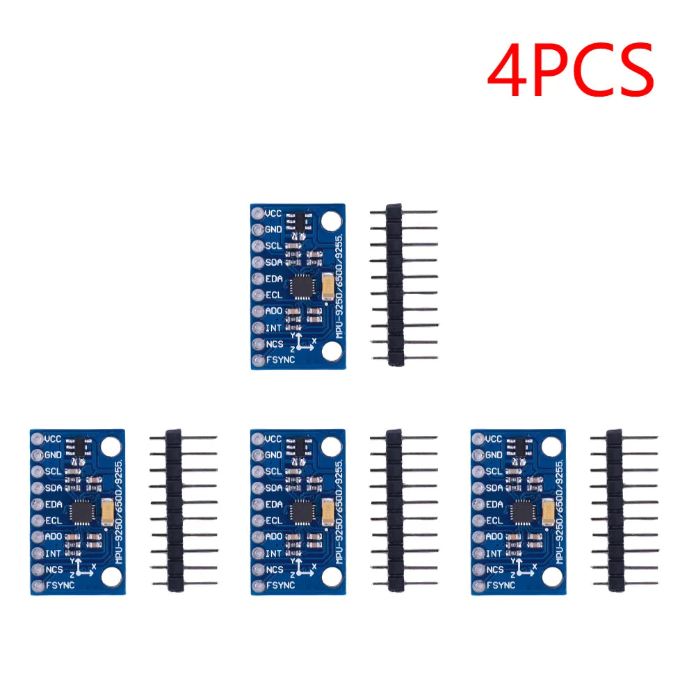 MPU6500 6-Axis Gyroscope Accelerometer Sensor Module IIC I2C SPI GY-6500 6-axis Attitude Gyro Sensor Replace MPU6050 for Arduino Peaceful Pleasures Health and Wellness 4PCS