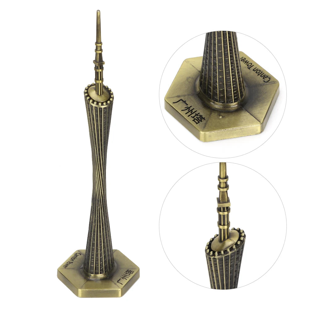 exquisite craftsmanship Delicate handmade crafts Tower Model unique Canton Tower Model High quality TV cabinet for living room Peaceful Pleasures Health and Wellness