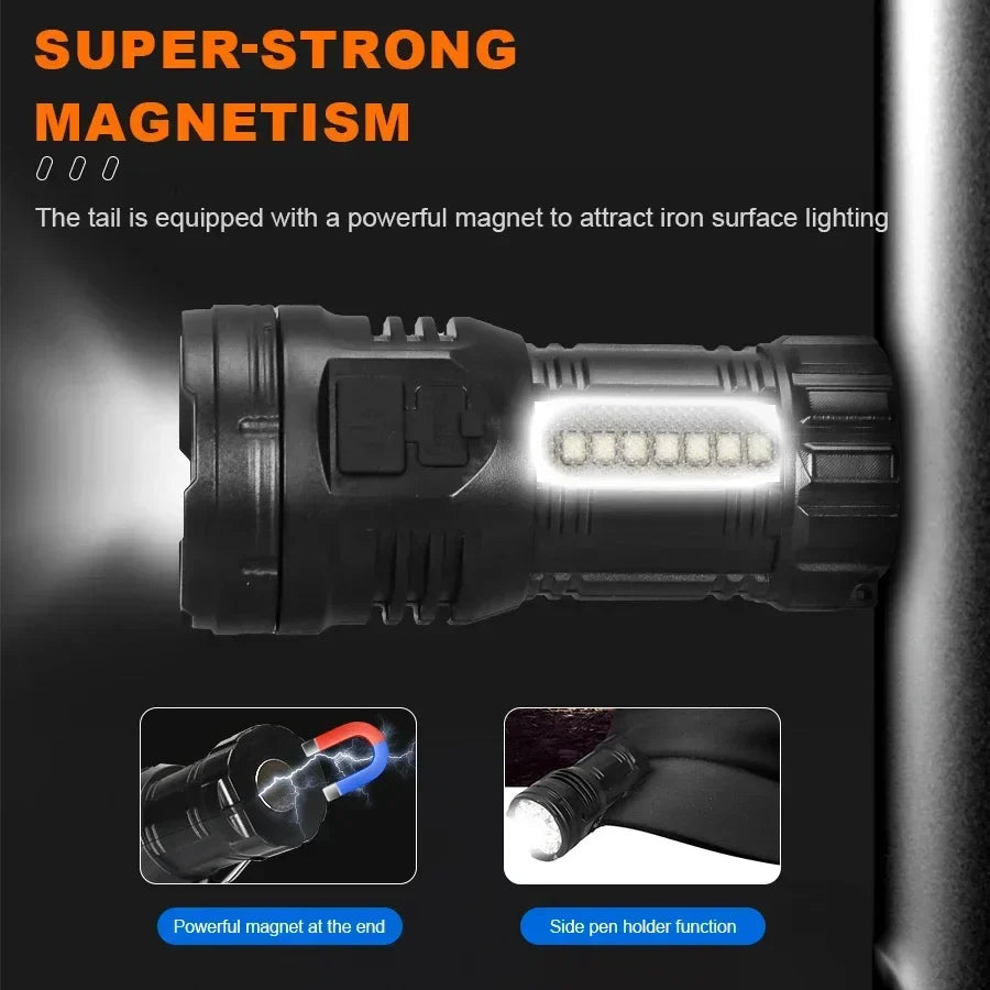 KDULIT 9-LED Mini Rechargeable Flashlight 1500LM Pocket Torch