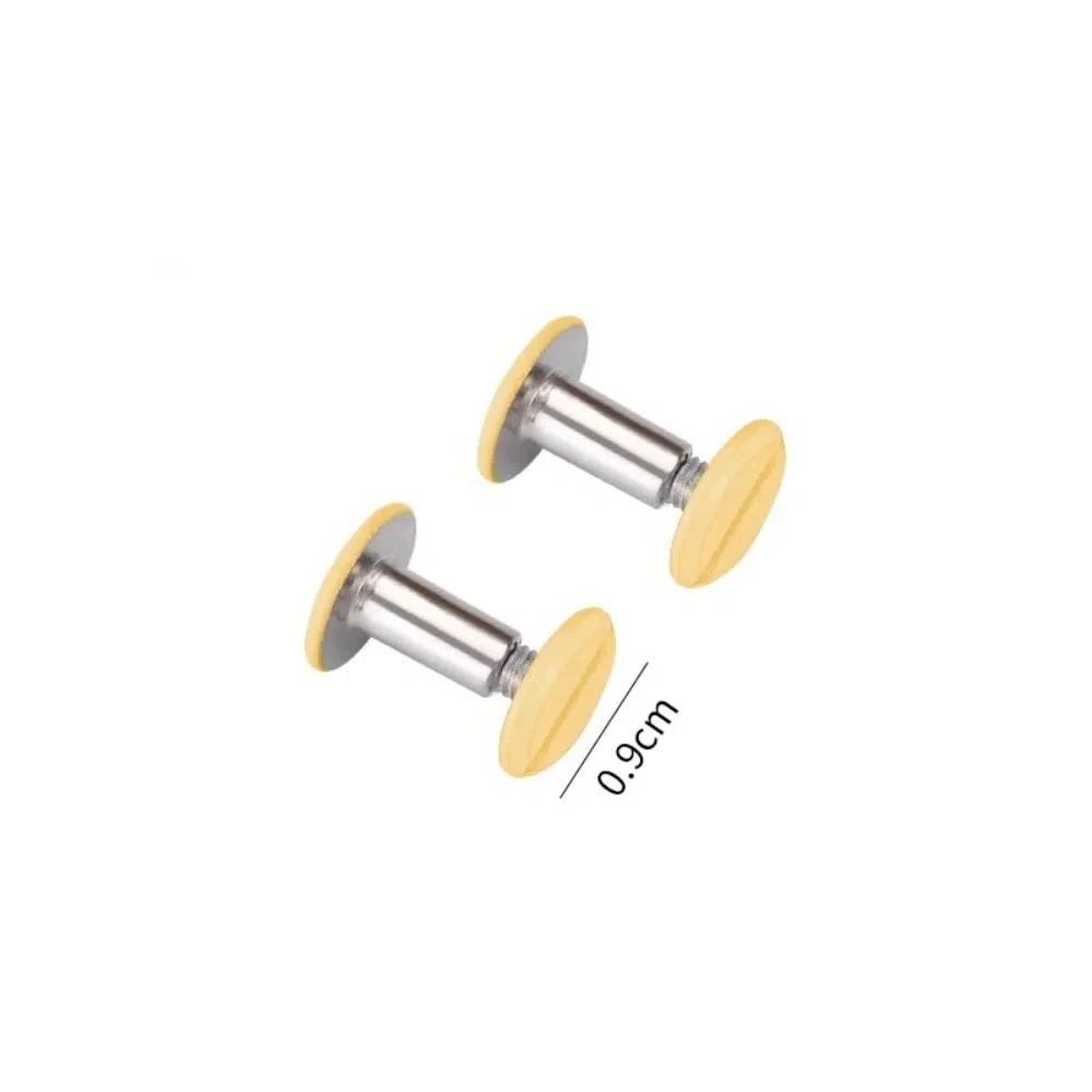 Colorful Detachable Metal Spiral Rings Binder Clip High Quality Diary A8 Paper Binder Clips DIY Album Loose Leaf Ring Office Peaceful Pleasures Health and Wellness Yellow-2PCS