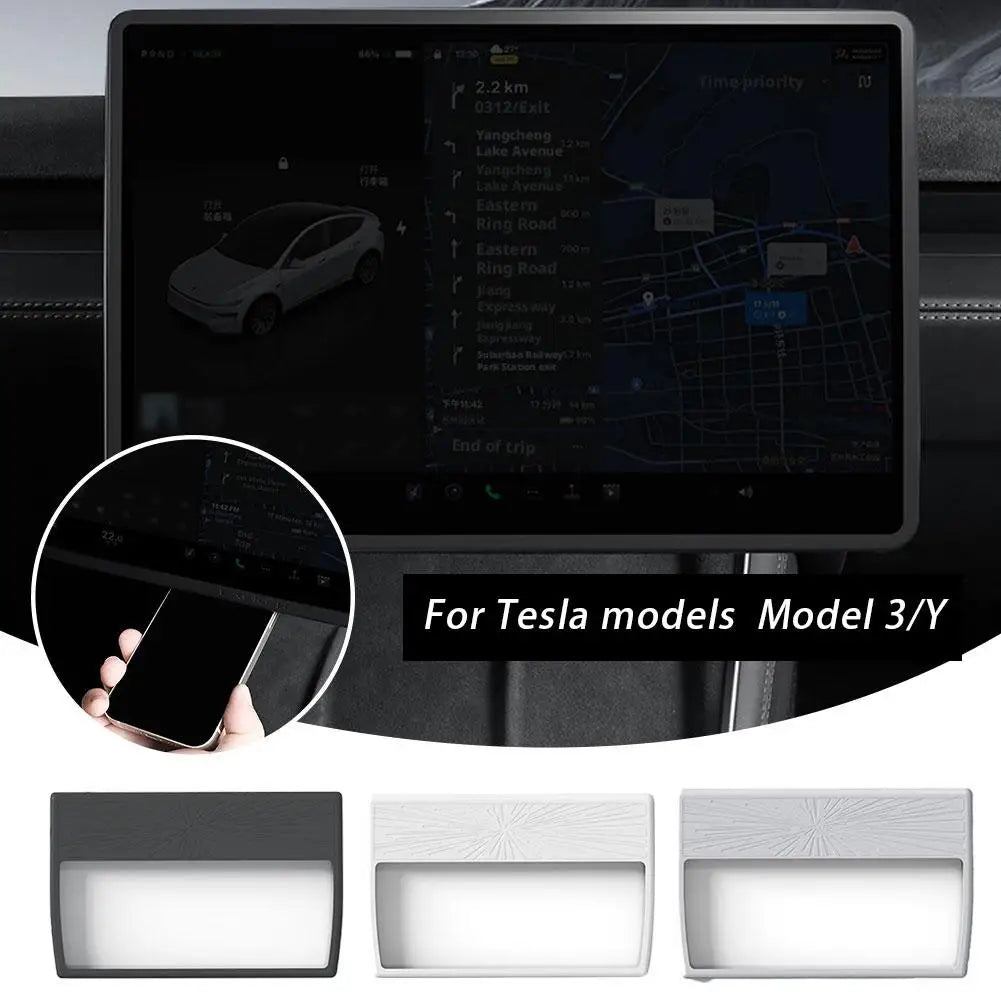 For Model 3/Y Juniper 2026 Central Control Display Navigation Screen Protector 16-inch Silicone Protective Frame Edge Cover Peaceful Pleasures Health and Wellness