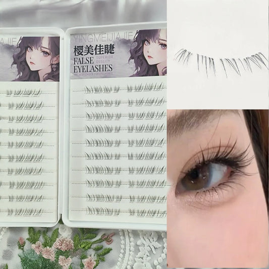 Natural Looking Lower Fake Eyelashes Wispy Cosplay Individual Lashes Cluster Comic False Eyelashes For Beauty Perfect Eye Makeup Peaceful Pleasures Health and Wellness