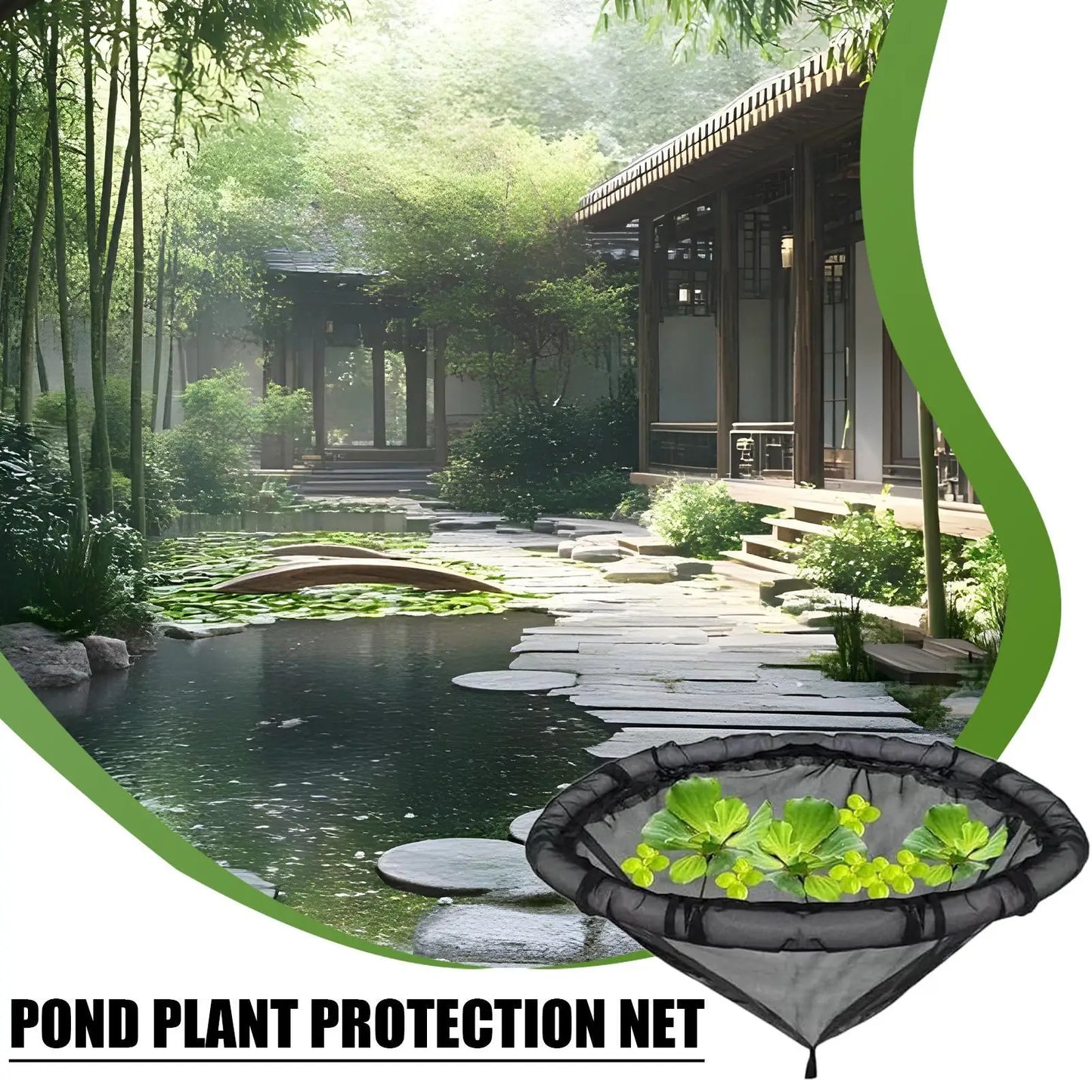 Floating Island Plant Protector 17.7" Fine Mesh Fish Barrier