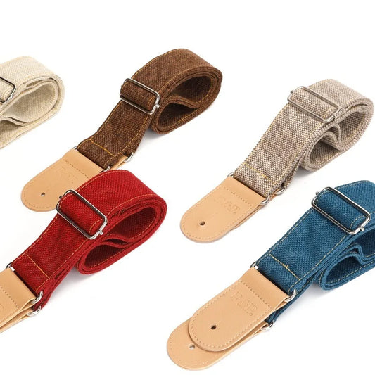 P Guitar Strap Leather Acoustic Widening Straps Classical Wooden Peaceful Pleasures Health and Wellness