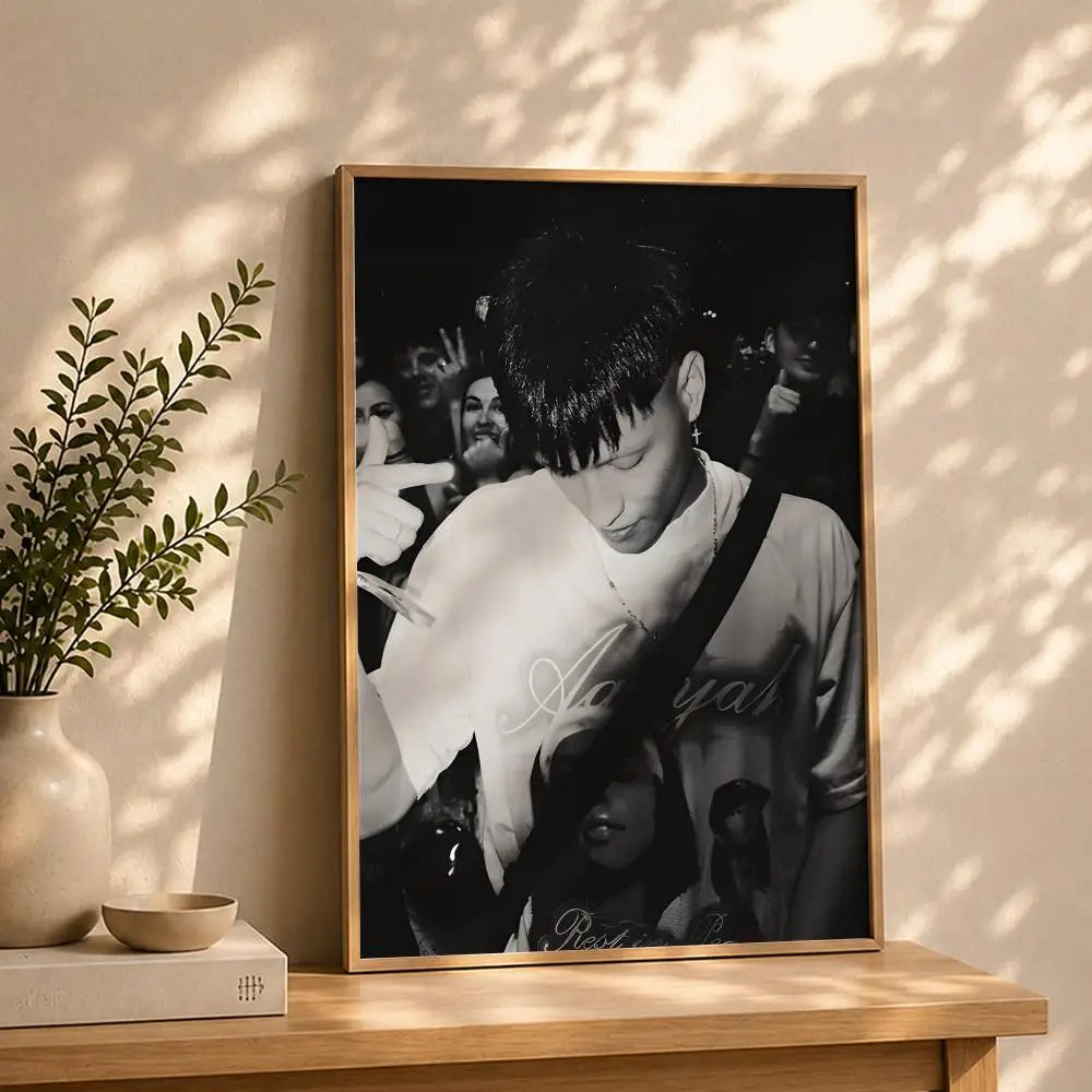 Singer K-Kidd VoodooS Poster HD Self Adhesive Waterproof Wall Art Ideal for Home Office Dorm Bedroom Great Gift Peaceful Pleasures Health and Wellness White6 40X50cmNoframe