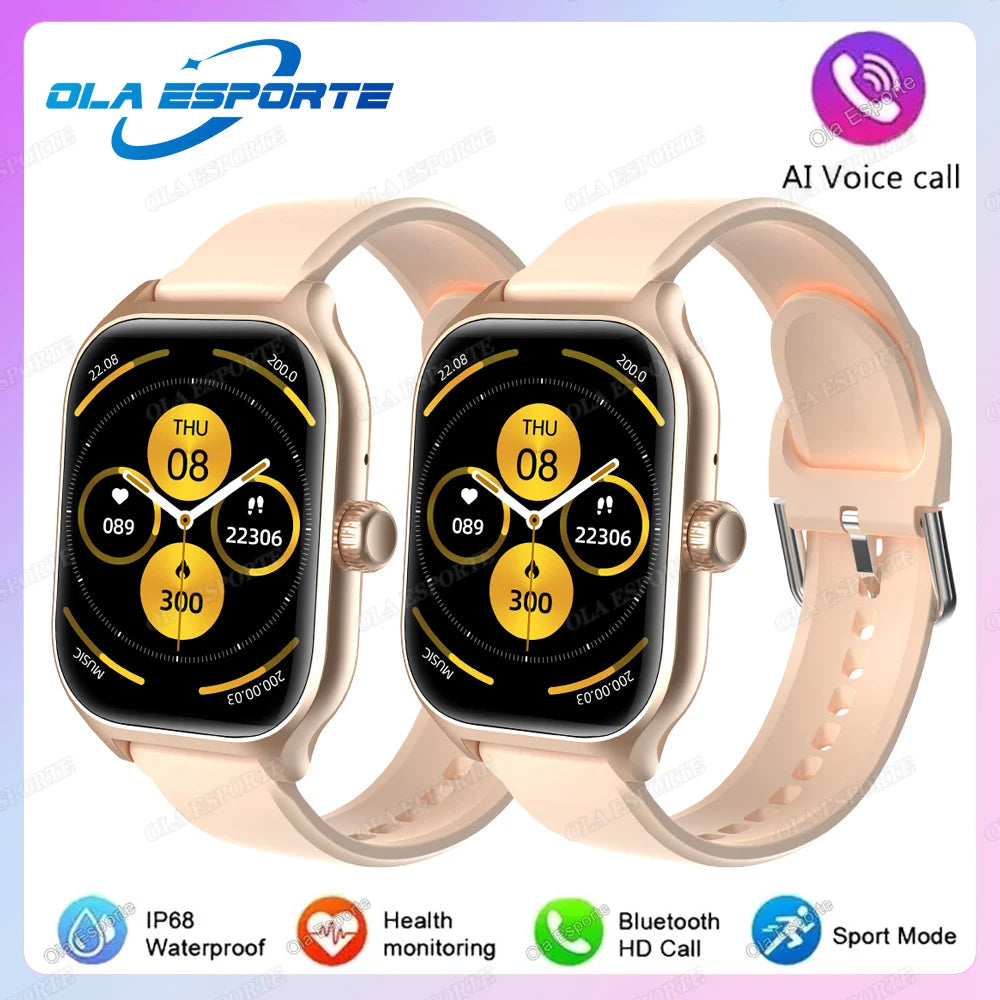 New Smart Watch Bluetooth Talk Tracking Heart Rate Sleep Monitor Multi-sport Modes Bluetooth Smart Watch Gifts for Men and Women Peaceful Pleasures Health and Wellness 2Go