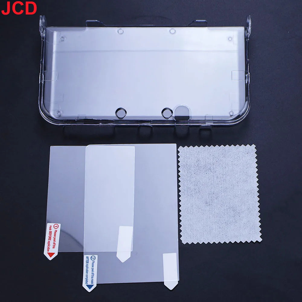 JCD Clear Crystal Case for Nintendo 3DS & New 3DS XL + Screen Film