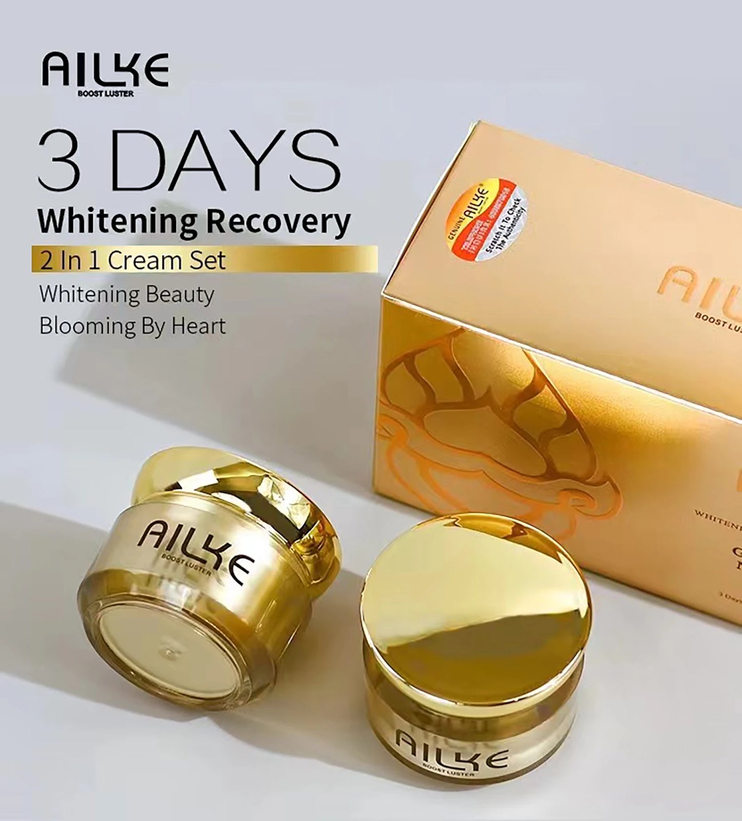 AILKE Glutathione & Niacinamide Brightening Face Cream Set