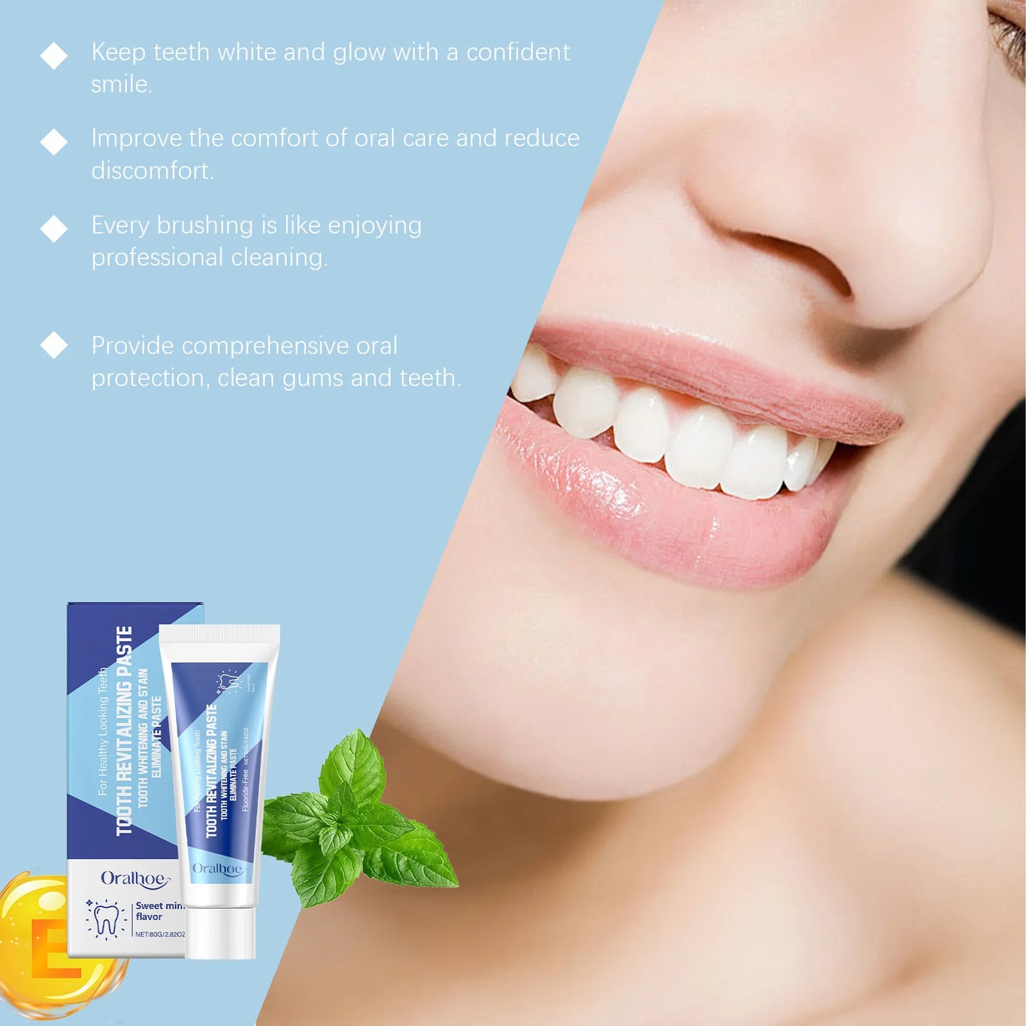 Oralhoe Whitening Toothpaste | Stain Removal & Tartar Control