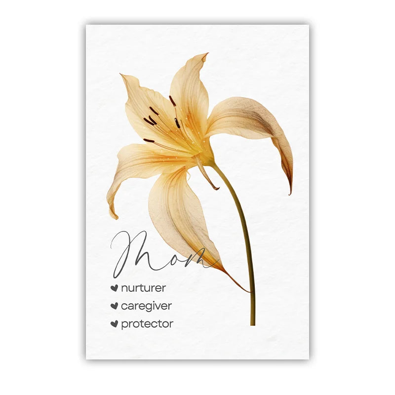 Nordic Yellow Flower Butterfly Canvas Wall Art | Modern Print Canvas Wall Art Peaceful Pleasures Health and Wellness 03 40x60cm No Frame China Mainland