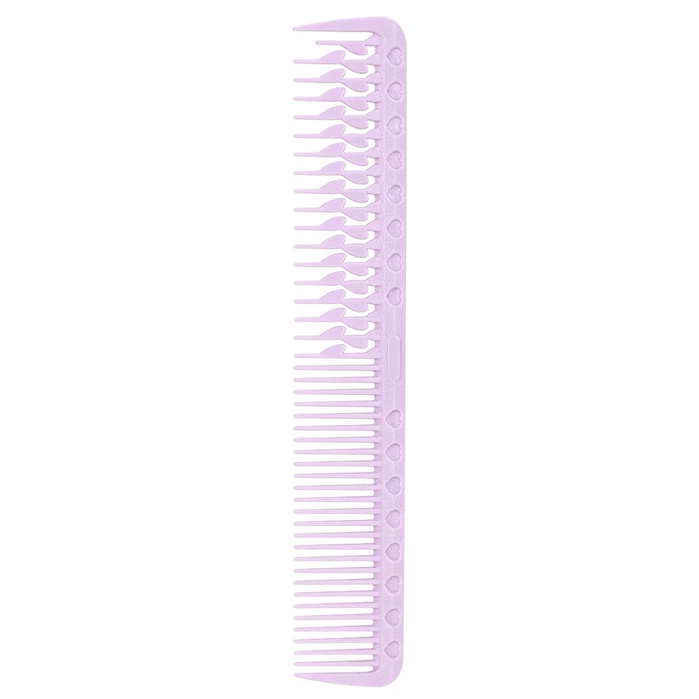 Anti-Static pro Barber Hairdressing Cutting Comb Short Hair Trimmer Salon Styling Hairbrush Hair Care Essential Styling Tool Peaceful Pleasures Health and Wellness purple L
