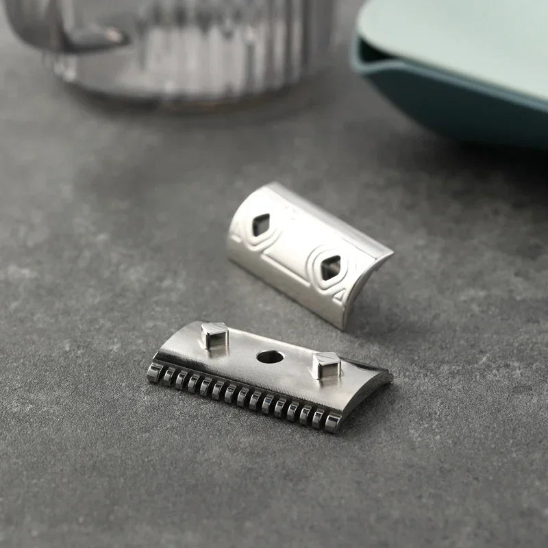 2026 New Arrival！YAQI Harlequin 316 Stainless Steel Polished Safety Razor Head with 0.90mm Blade Gap Peaceful Pleasures Health and Wellness