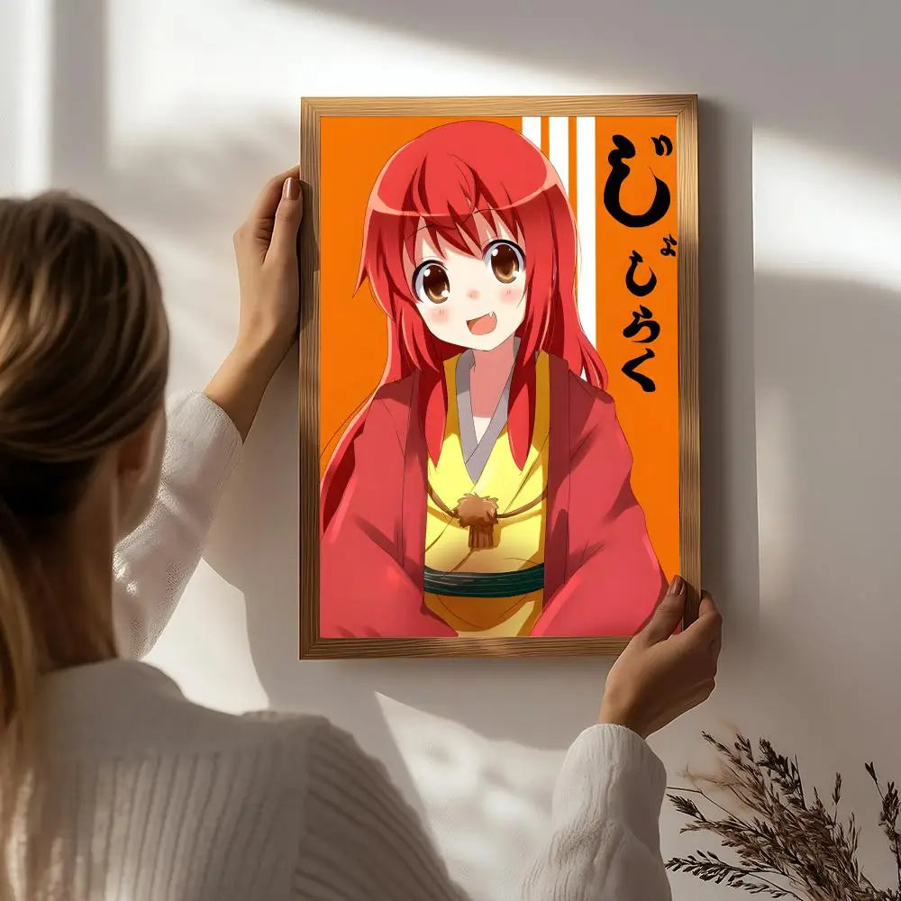 Joshiraku Anime HD Self-Adhesive Waterproof Wall Art Poster Anime Wall Poster Peaceful Pleasures Health and Wellness White1 40X50cmNoframe
