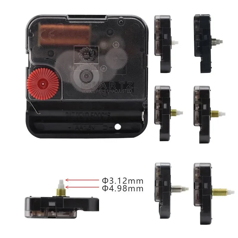 Silent Sun Quartz Clock Movement 12888 DIY Wall Clock Young Town Quartz Clockwork Sweep Seconds Central Movement Diy Kit Parts Peaceful Pleasures Health and Wellness