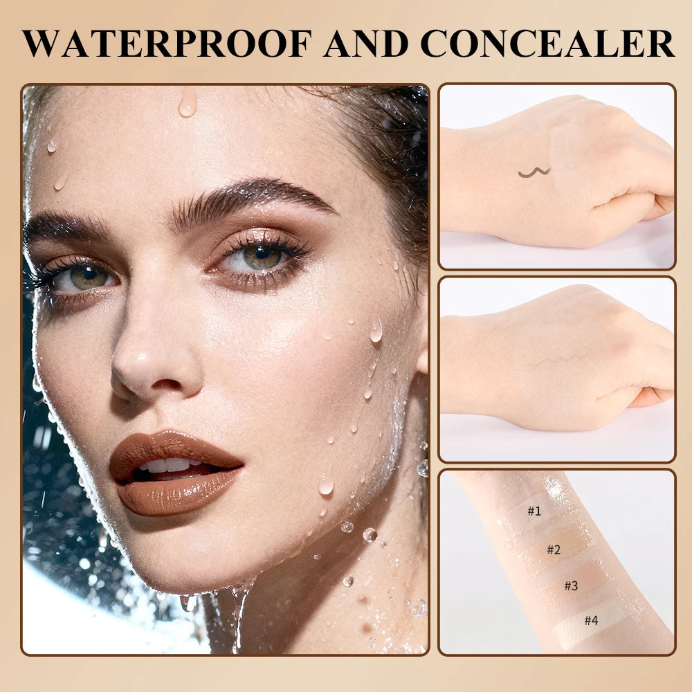 3Pcs Magic Airbrush Foundation Spray Makeup Set With Setting Spray & Makeup Brush Waterproof Matte Flawless Silky Mist Long Last Peaceful Pleasures Health and Wellness
