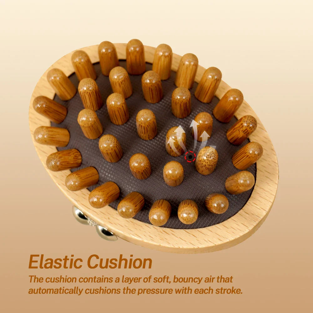 Wooden Gua Sha Massage Comb – Full Body Meridian Massager