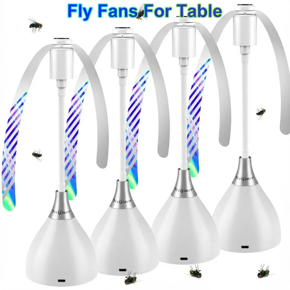 Fly Repellent Table Fan – Soft Blades, USB & Battery Powered