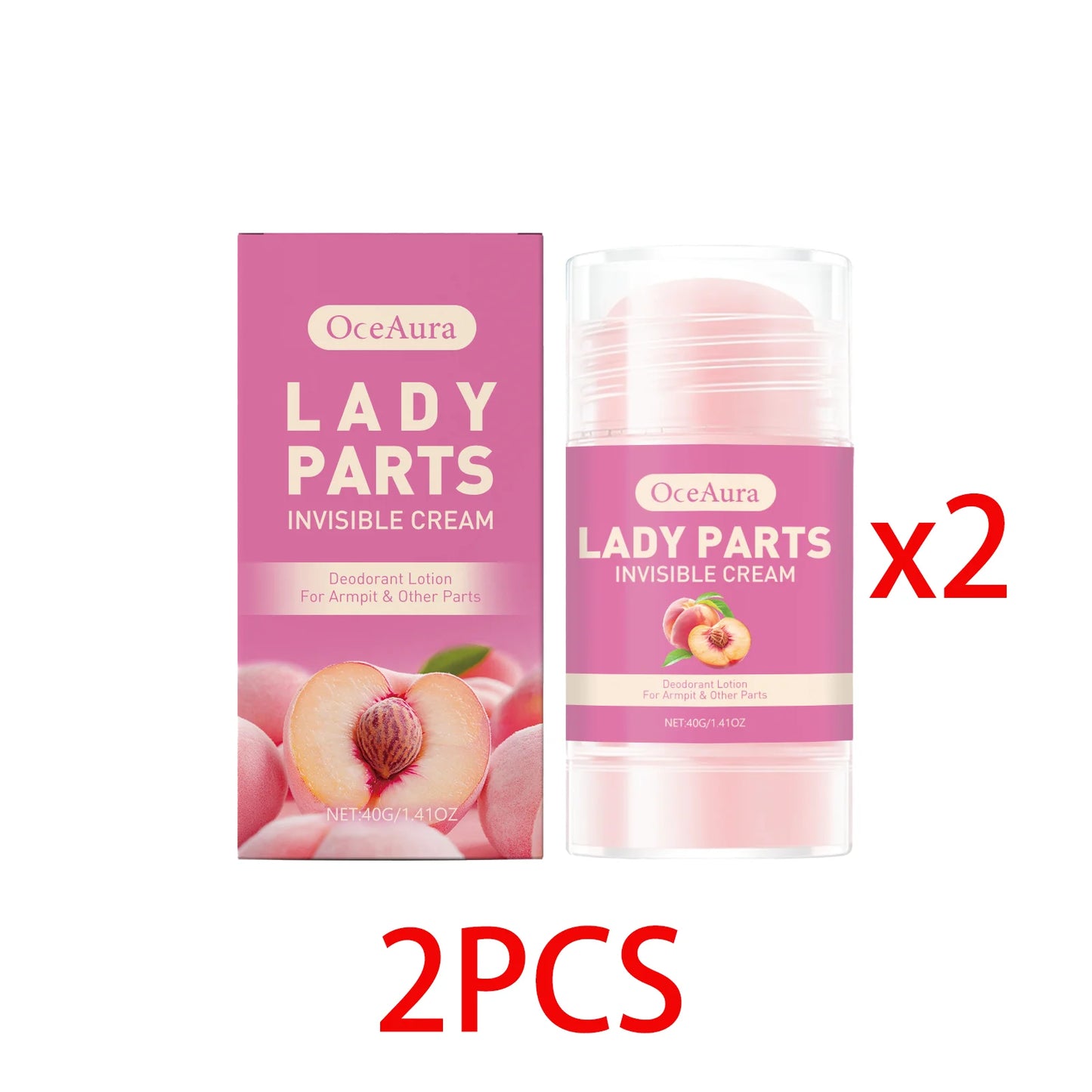 OceAura Honey Peach Underarm Comfort Stick – Unisex 40g