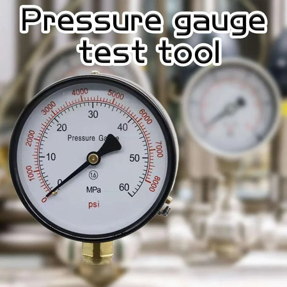 0-60Mpa Pressure Gauge for S60h Diesel Injector Nozzle Tester, 0-8000Psi Pressure Meter Testing Tool Peaceful Pleasures Health and Wellness