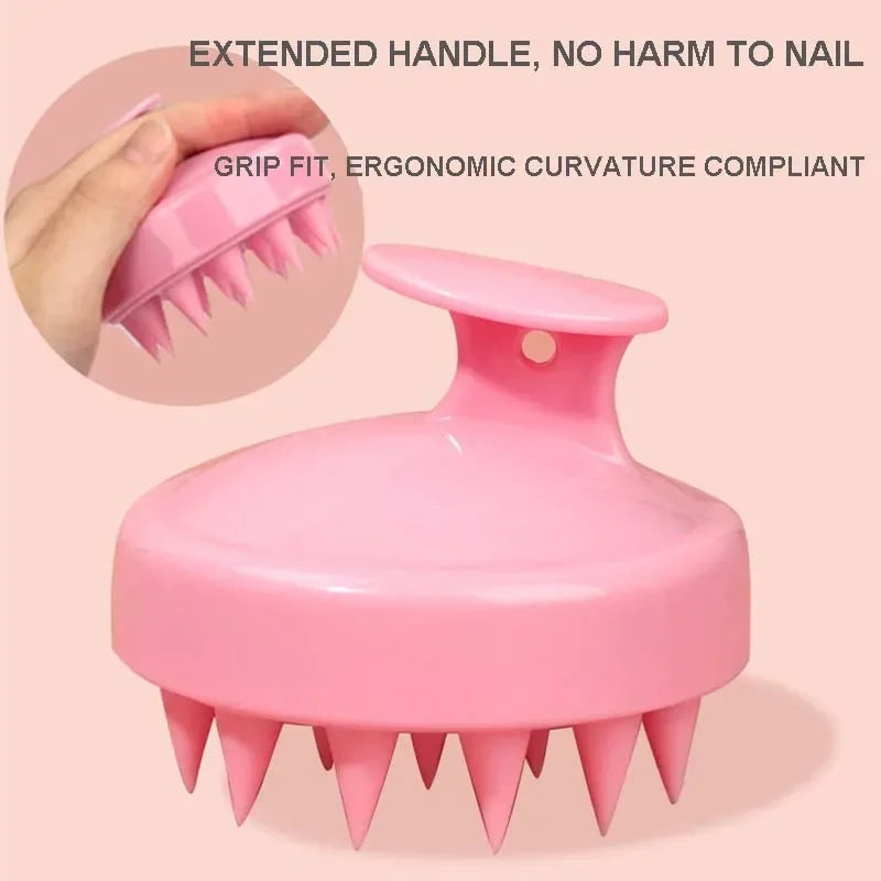 Silicone Scalp Massage Shampoo Brush | Hair Washing Comb