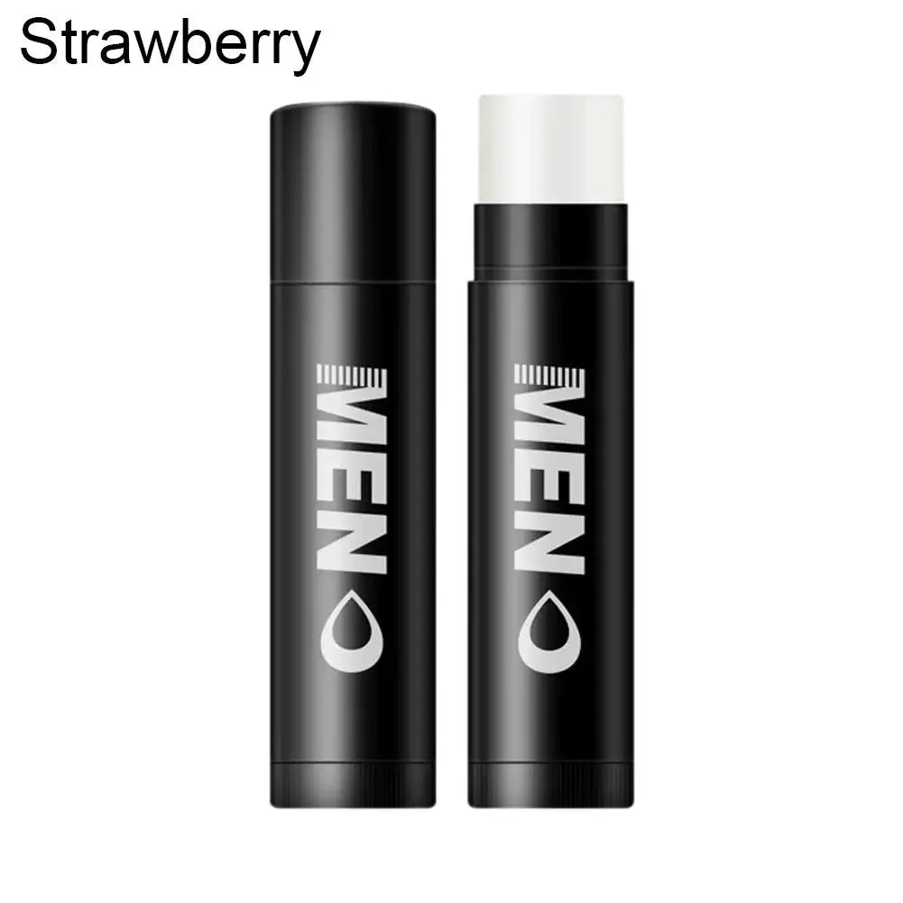 Hydrating Men's Lip Balm – 8 Scents, Moisturizing Daily Care Peaceful Pleasures Health and Wellness strawberry