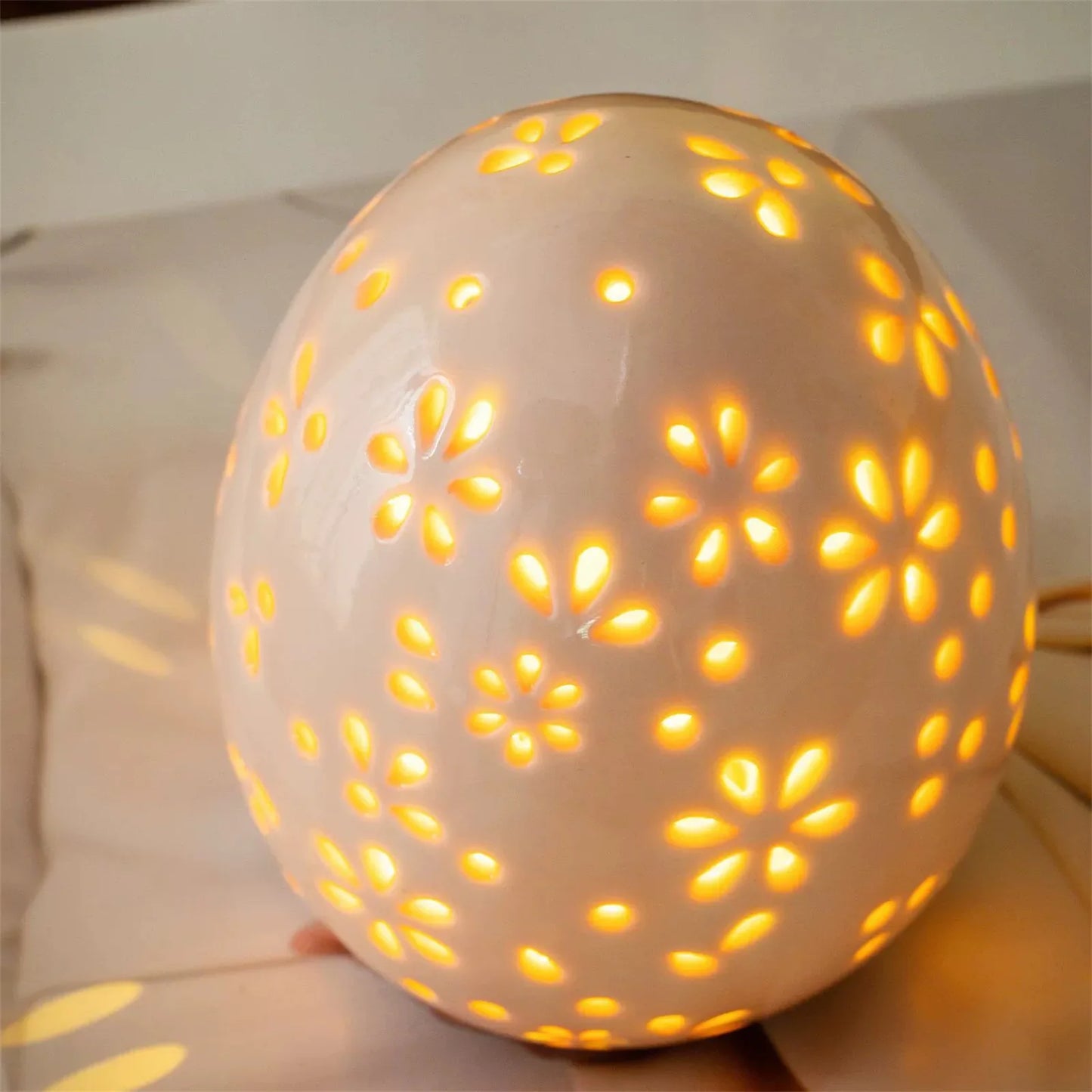 Rustic Easter Egg Glass Dome Ornament | Spring Décor