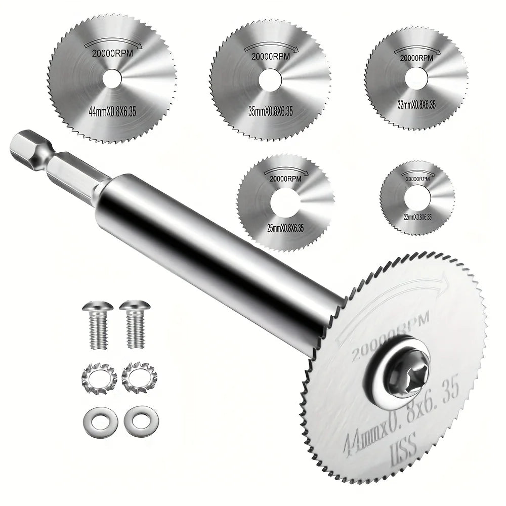 Speed Steel Cutting Wheel 1 4 Hex Shank Thin Blade Rotary Saw 5