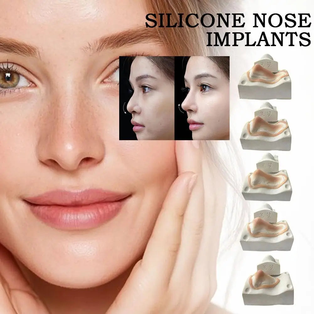1Pc Realistic Silicone Fake Nose & Chin Prosthetic,Reusable Skin-Friendly3D Fake Nose Special Effects Makeup Tools for Cosplay Peaceful Pleasures Health and Wellness