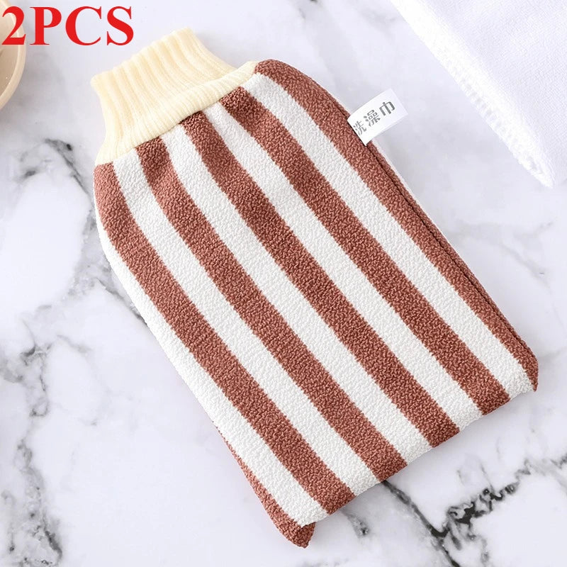 Exfoliating Bath Gloves – SPA Scrubber Mitt for Deep Cleaning