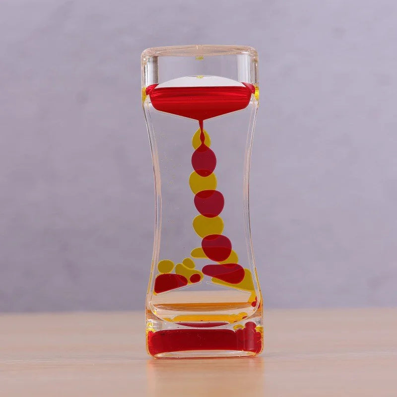 Liquid Motion Bubbler Hourglass Sensory Toy | Desk Decor