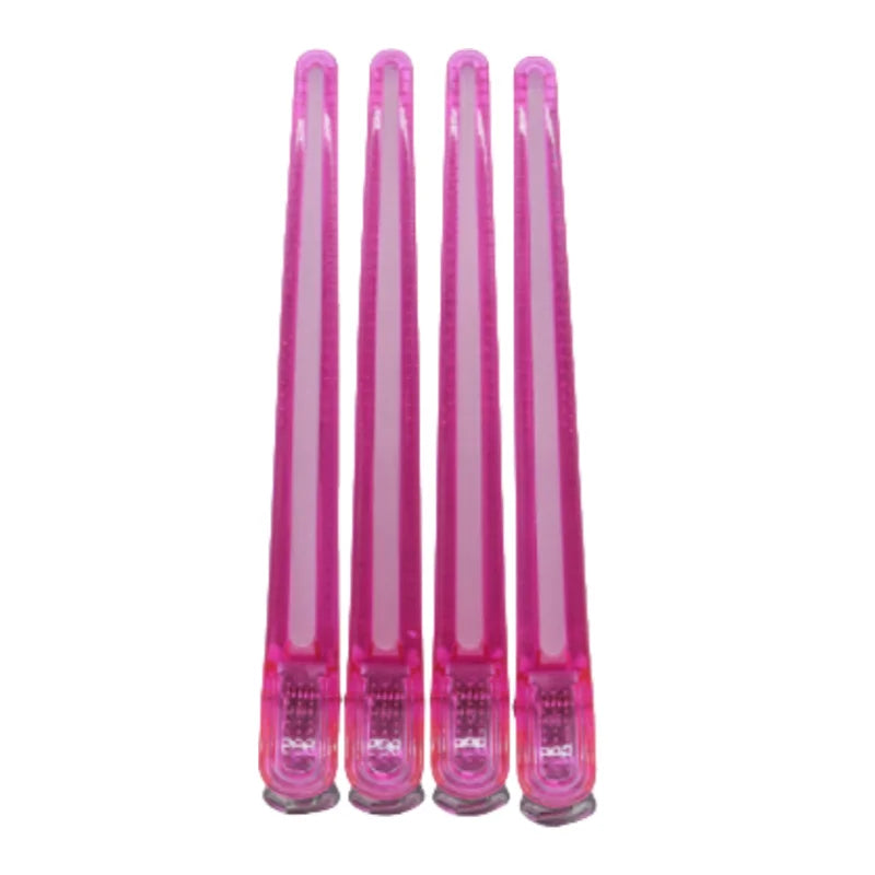 4Pcs Rainbow Hairdressing Clips Barber Hair Layered Accessories Plastic Barbershop Hairpin Clamps Claws Salon Home Styling Tools Peaceful Pleasures Health and Wellness B