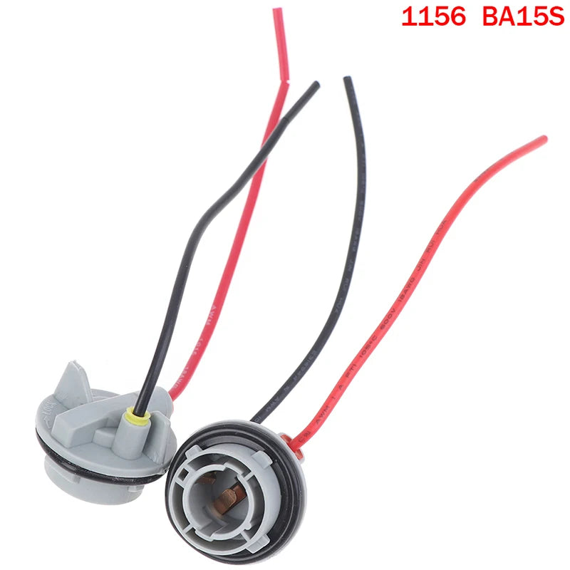 2-Pack 1156 1157 BAY15D Bulb Socket Adapter for Brake Lights