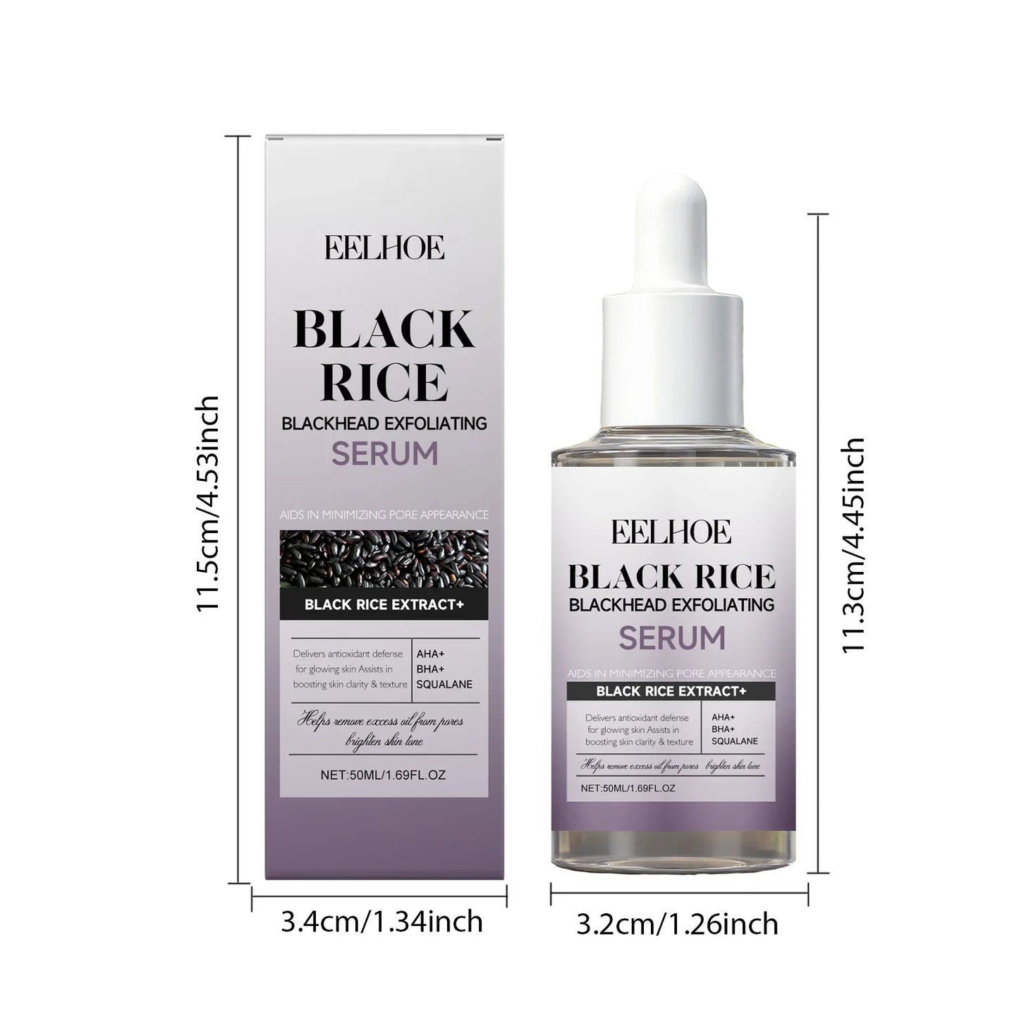 EELHOE Rice Exfoliating Serum Set – BHA, Niacinamide & Brightening