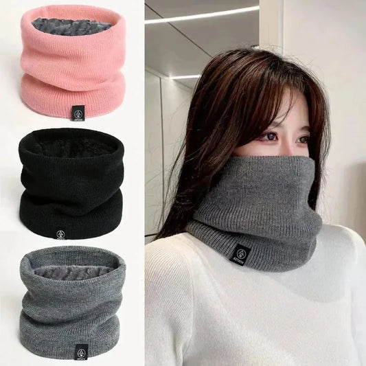 Women's Knitted Cashmere-Like Winter Neck Gaiter Snood Scarf Winter Neck Gaiter Scarf Peaceful Pleasures Health and Wellness