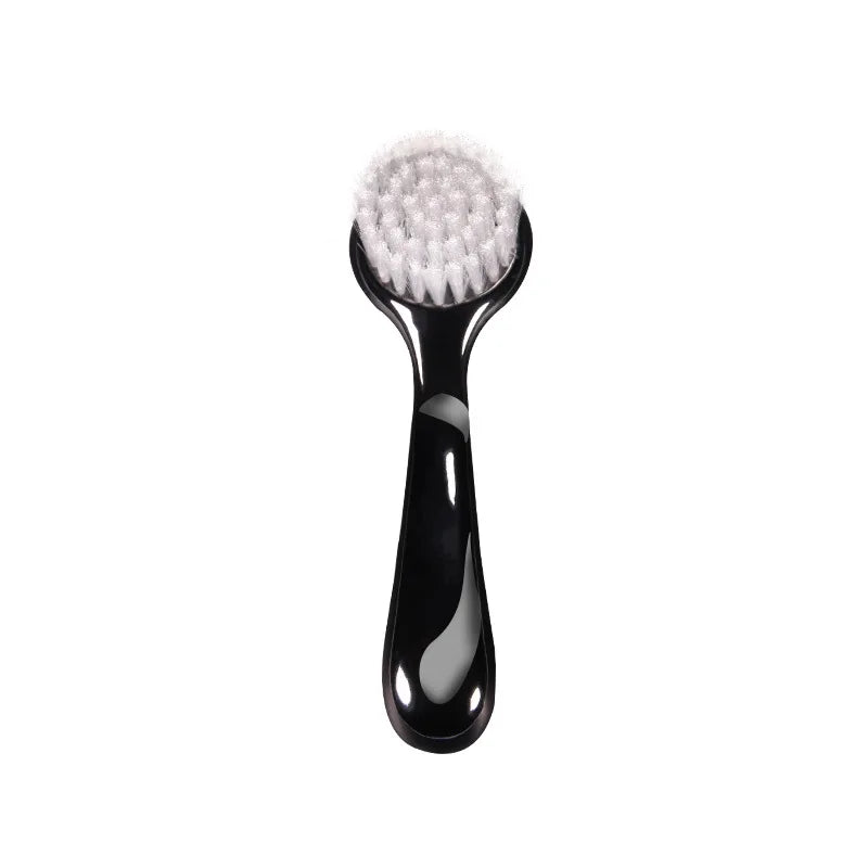 Plastic Non-electric Cleansing Brush Exfoliating Facial Cleanser Brush Face Cleaning Washing Soft Bristle Brush Scrub Peaceful Pleasures Health and Wellness black