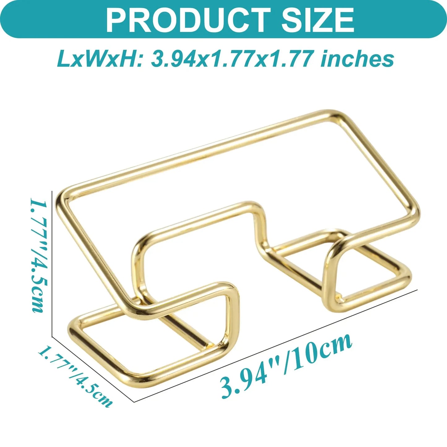 New Desktop Business Card Holder Fashion Metal Business Card Display Holder Modern Business Name Card Stand Home Office Peaceful Pleasures Health and Wellness