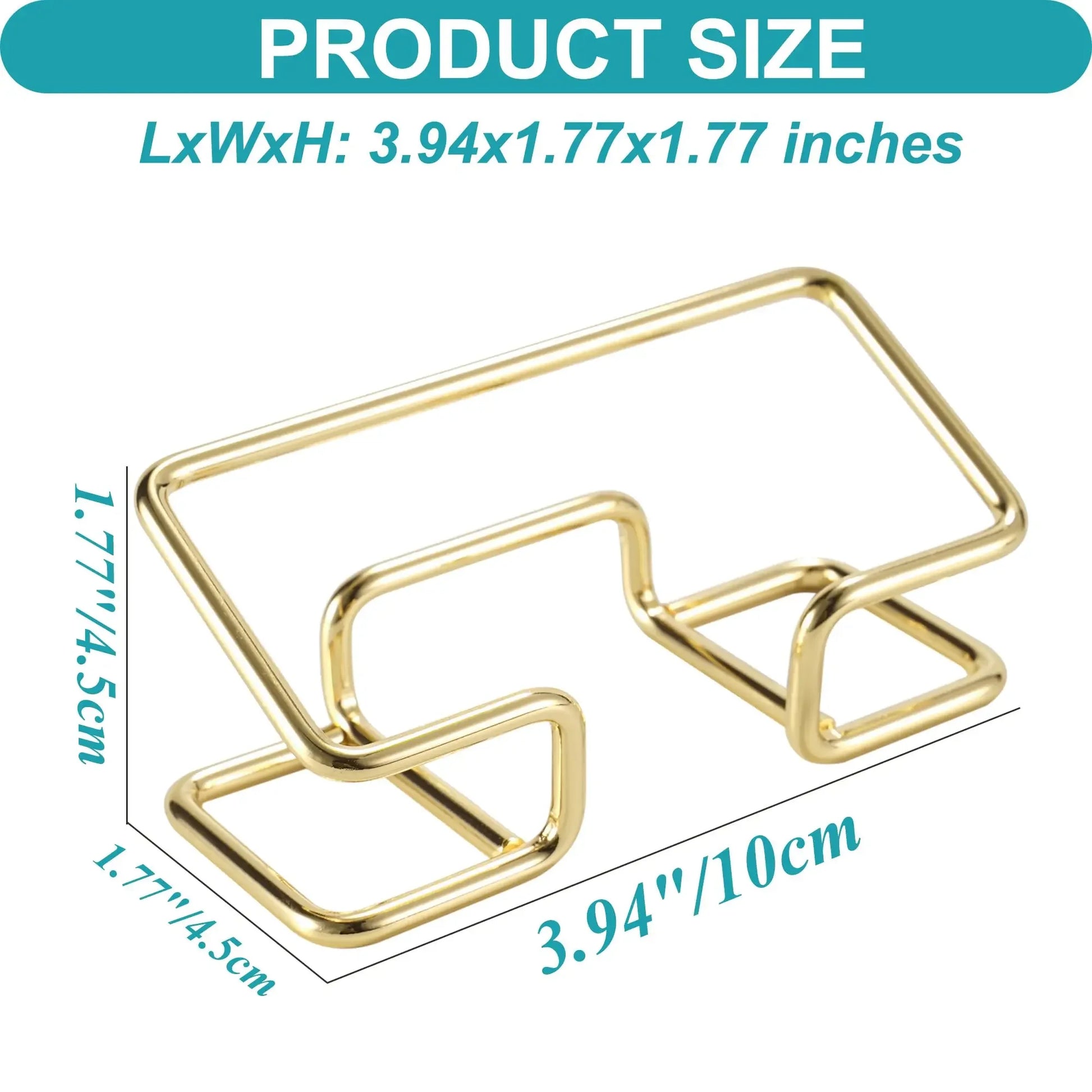 New Desktop Business Card Holder Fashion Metal Business Card Display Holder Modern Business Name Card Stand Home Office Peaceful Pleasures Health and Wellness