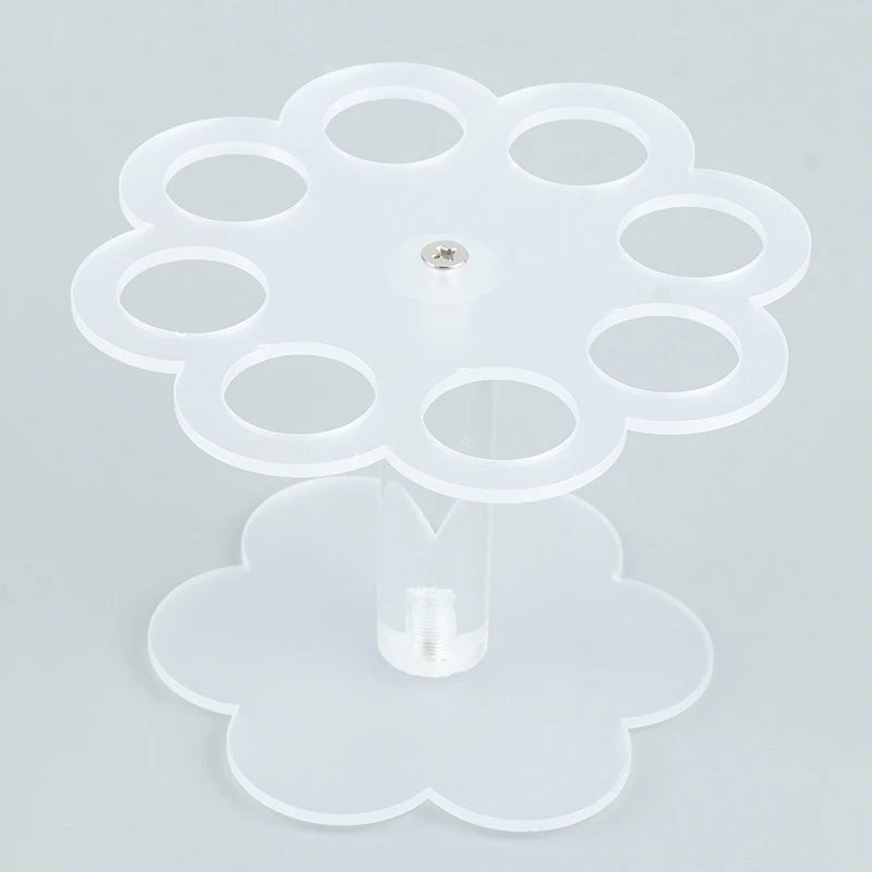 8-Hole Acrylic Ice Cream Cone Stand Holder – Clear Display