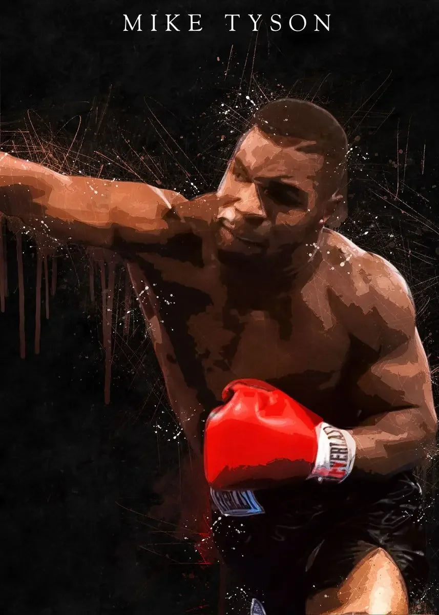 Modern Sports Aesthetics Wall Art Boxer Mike Tyson Manny Pacquiao HD Canvas Poster Prints Home Bedroom Living Room Decor Peaceful Pleasures Health and Wellness
