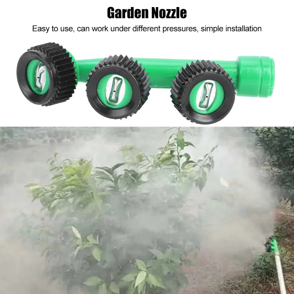 3-Head Misting Nozzle M14x1.5mm | Atomizing Spray for Garden