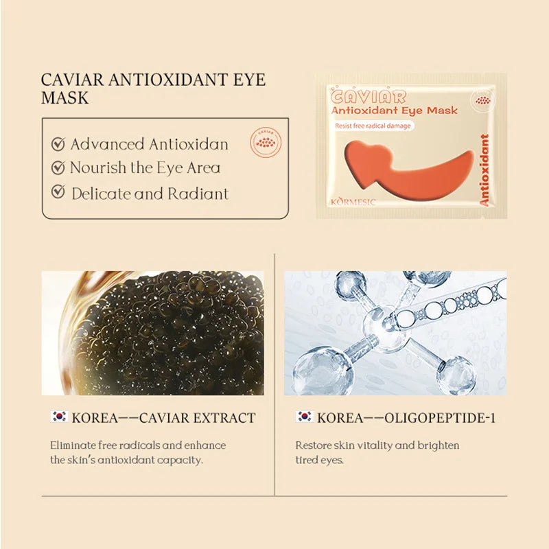 24K Gold Collagen Eye Patches – Dark Circles & Anti-Aging Mask