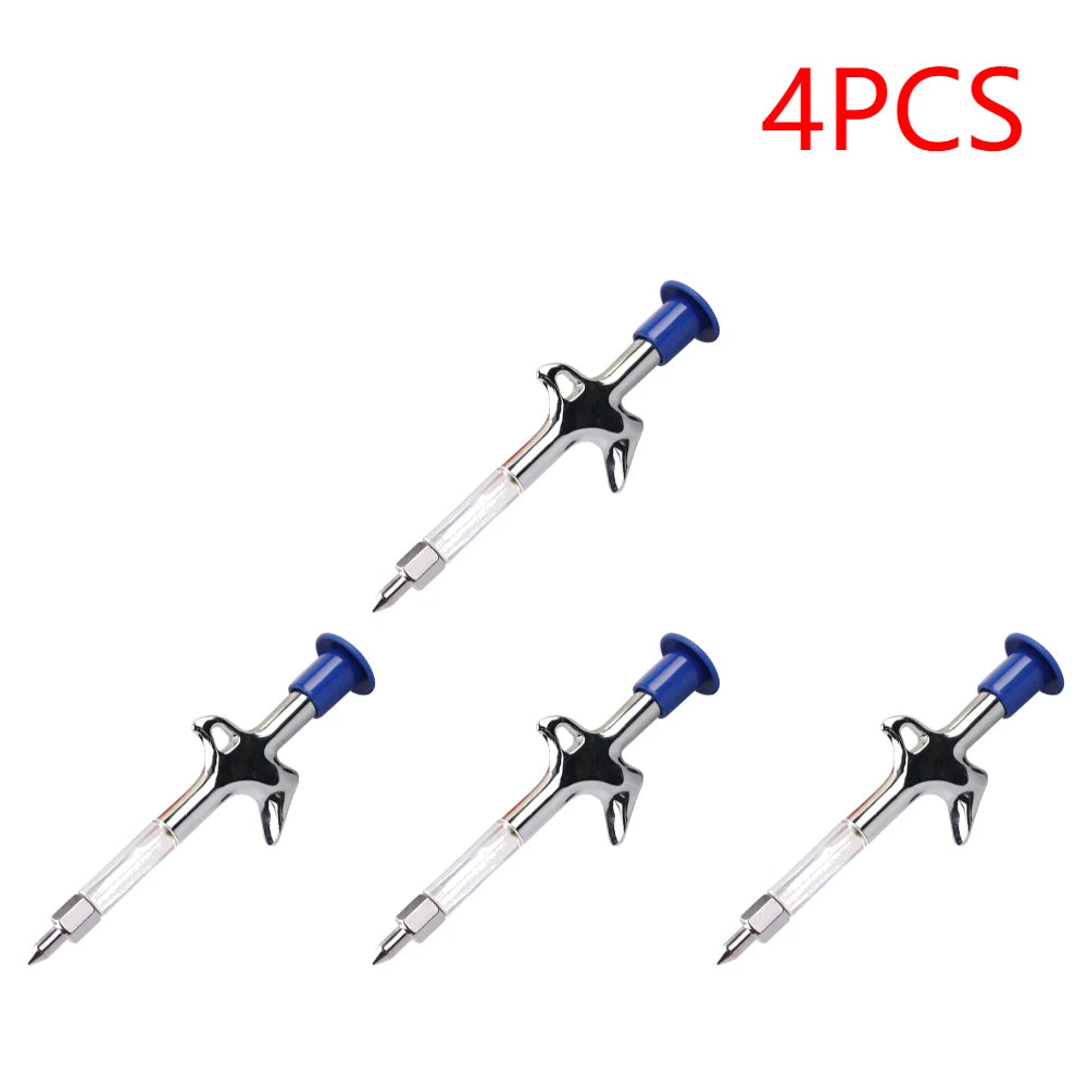 Bicycle Aluminum Grease Gun Aluminum Alloy MTB Bike Ball Bearing Hub Grease Syringe Bicycle Oil Lubricant Cycling Repair Tool Peaceful Pleasures Health and Wellness 4PCS