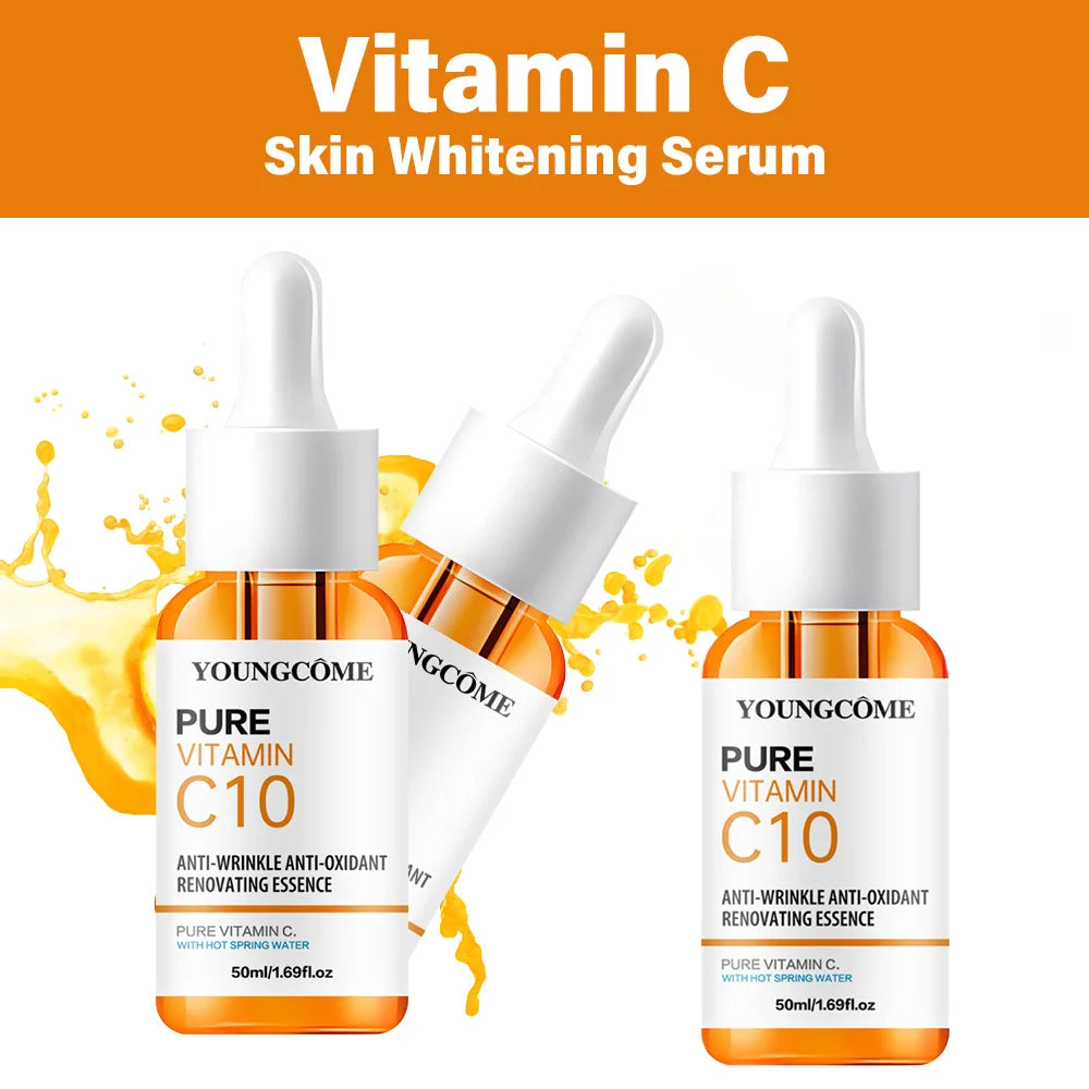 Vitamin C & Hyaluronic Acid Brightening Face Serum Peaceful Pleasures Health and Wellness
