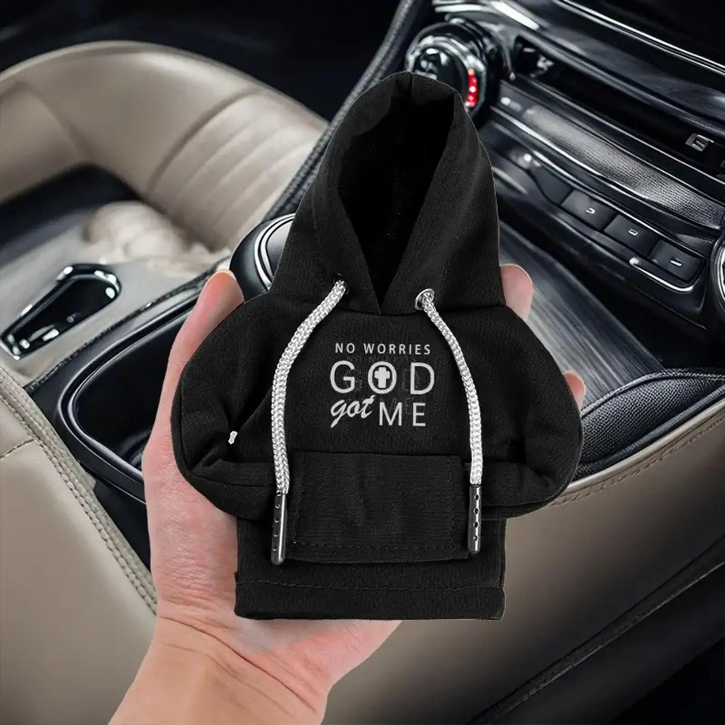 Universal Car Shift Lever Decor Mini Elastic Car Gear Shifter Hoodie Dust-Proof Car Interior Decor for Vehicle Driver Adults Peaceful Pleasures Health and Wellness